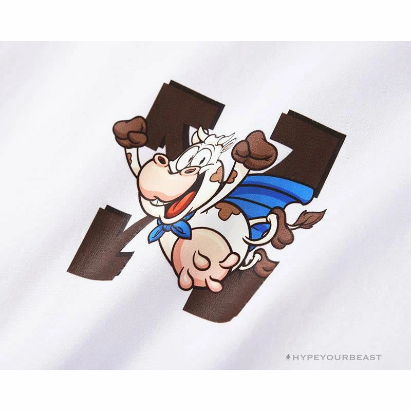 T-Shirts OFF-WHITE Arrow Flying Cow Tee Shirt ‘WHITE’