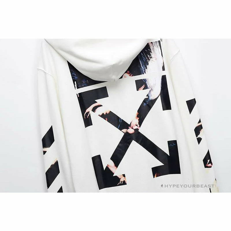 OFF-WHITE Angel Jesus Religious Print Hoodie ‘WHITE’