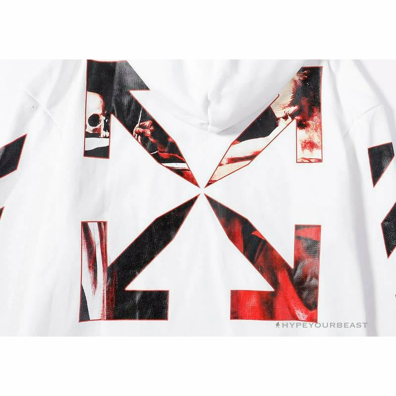 Hoodies & Jackets OFF-WHITE Skull And Writing Hoodie ‘WHITE’