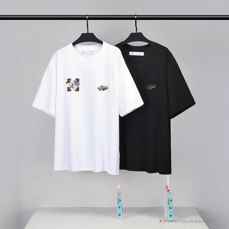 OFF-WHITE Arrow Flying Cow Tee Shirt ‘BLACK’ T-Shirts