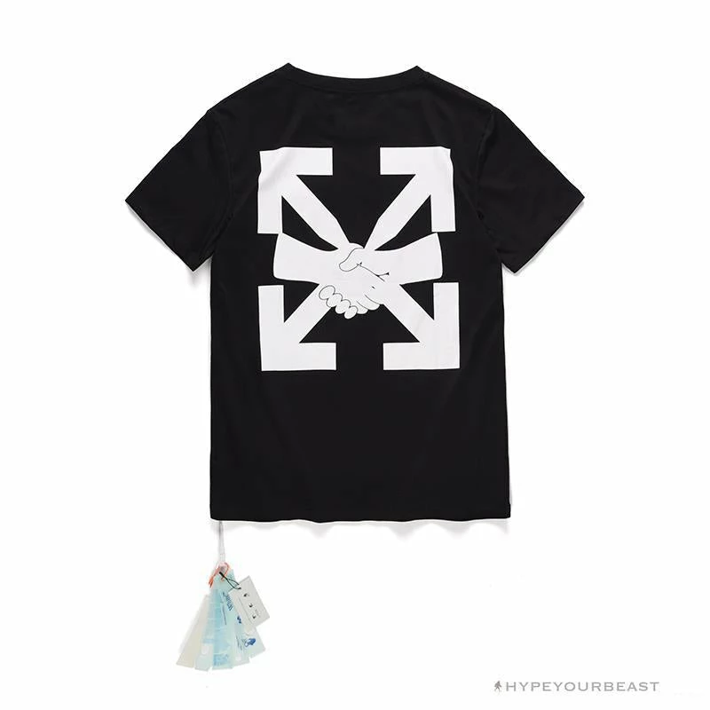 T-Shirts OFF-WHITE Hand Shake Tee Shirt ‘BLACK’