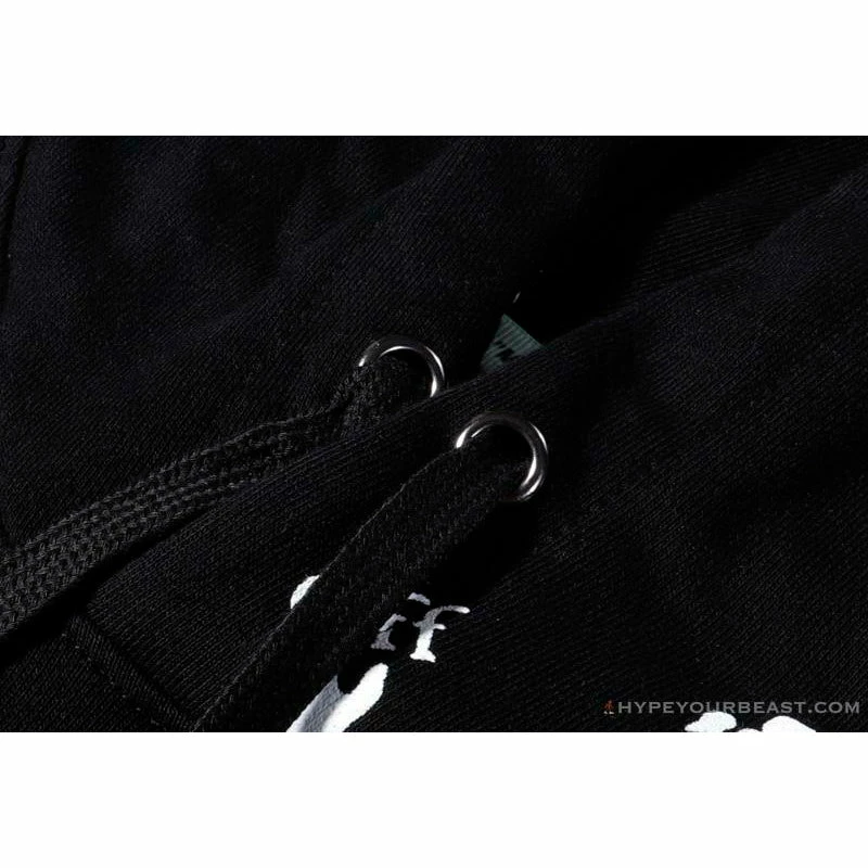 OFF-WHITE Classic Print Hoodie ‘BLACK’ Hoodies & Jackets