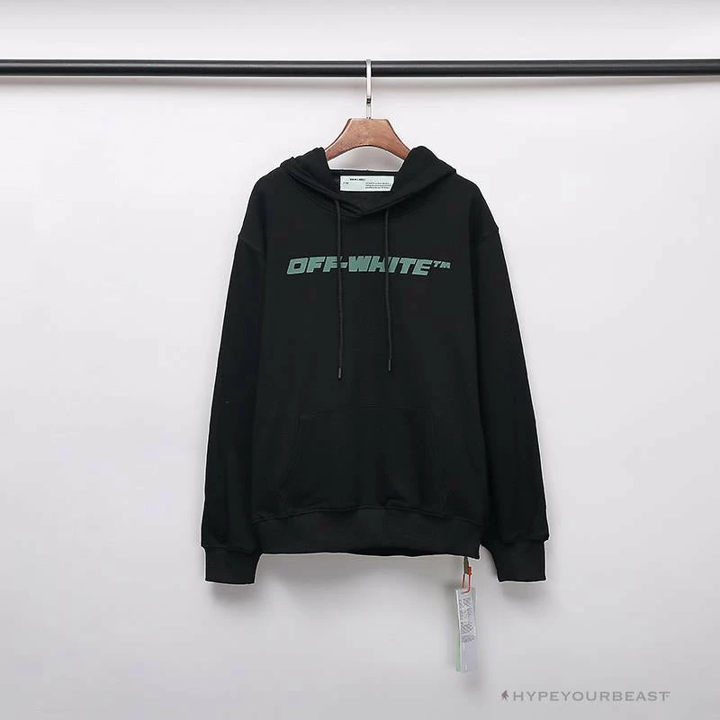 Hoodies & Jackets OFF-WHITE Hand-Painted Utility Pole Worker Hoodie ‘BLACK’