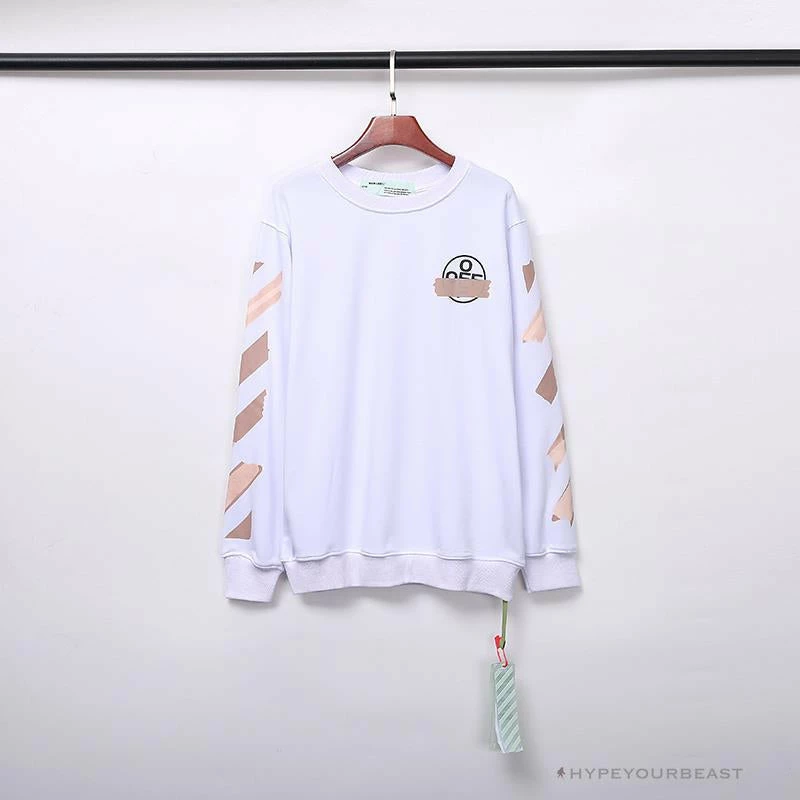 OFF-WHITE Rubber Strip Arrow Long Sleeve Shirt ‘WHITE’