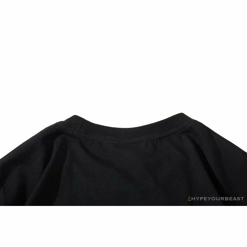 BAPE Baby Milo Red Shark Hat Little Monkey Tee Shirt ‘BLACK’