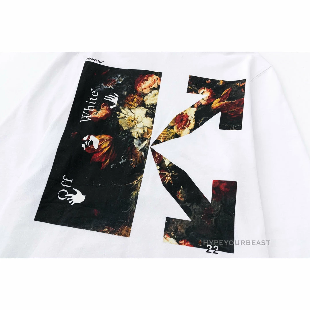 HypeYourBeast Off White Hoodie Jabba Flower – White Hoodies & Jackets