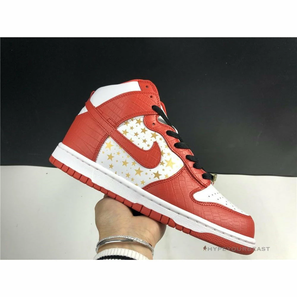nike dunk high x S*p*e red
