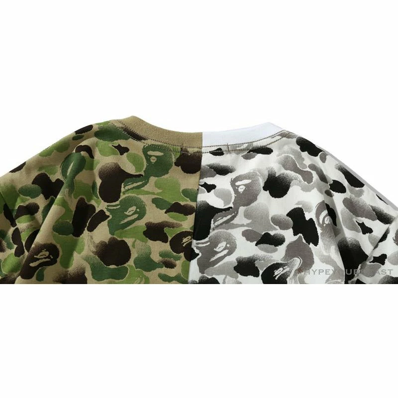 BAPE Chinese Style Ink 10th Anniversary Camouflage Tee Shirt ‘Green & White’ Clothes