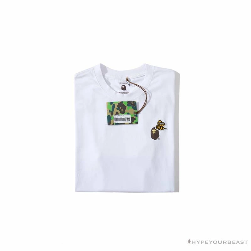 BAPE Readymade Small Bee Camouflage Letter Tee Shirt ‘BLUE’
