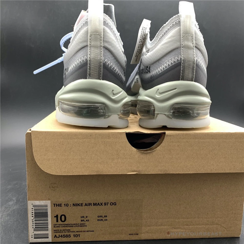 Off White X Nike Air Max 97 “Menta