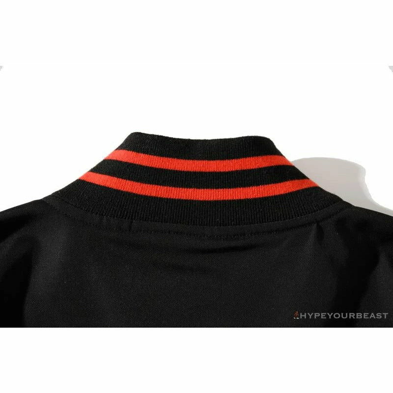 BAPE X XO Red Jacket Baseball Uniform Clothes