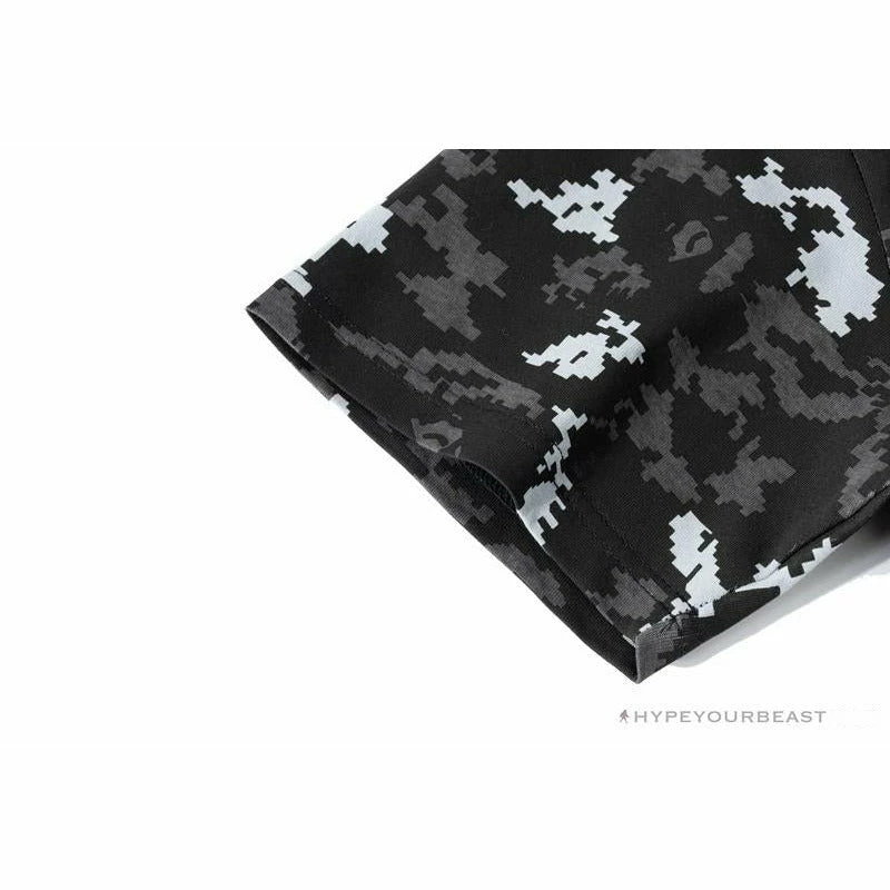 BAPE Digital Pixel Camouflage Tee Shirt ‘BLACK’ Clothes