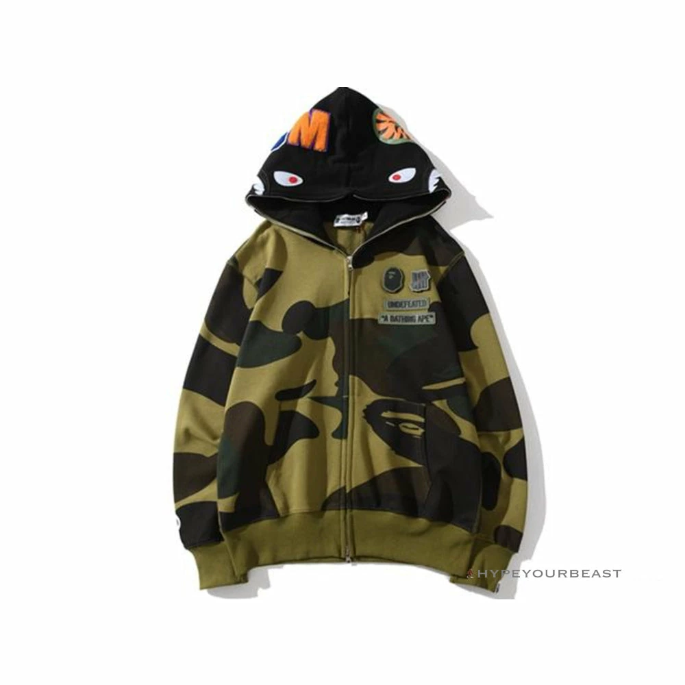Bape Camo Hoodie Green Clothes