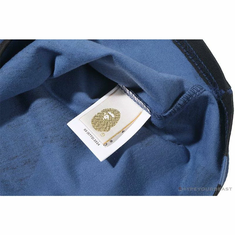 BAPE Camouflage Shark Head Classic Cotton Short Sleeve Tee Shirt ‘BLUE’ Clothes