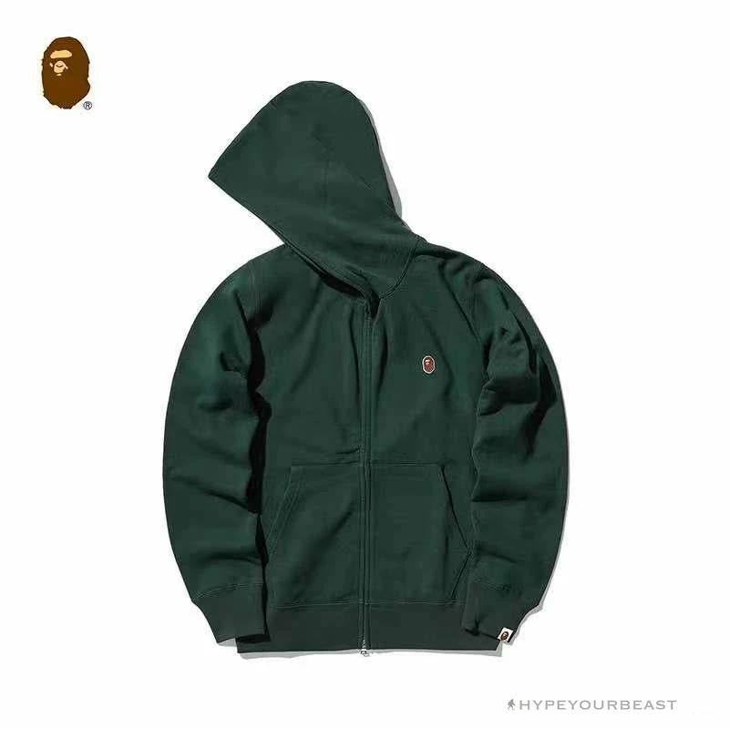 BAPE Classic Ape Head Hoodie ‘GREEN’ Clothes