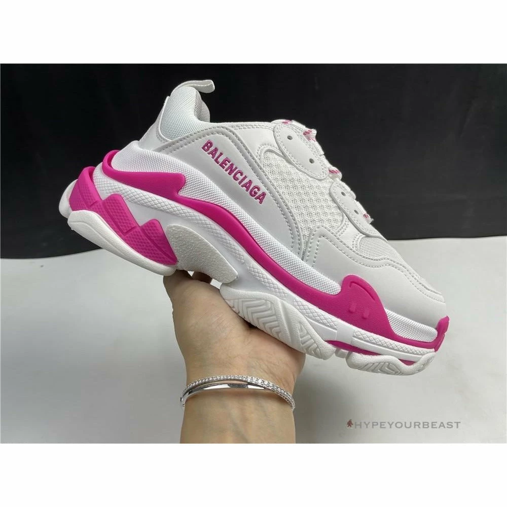 hypeyourbeast Ba*len*cia*ga triple s bcg triple s white pink
