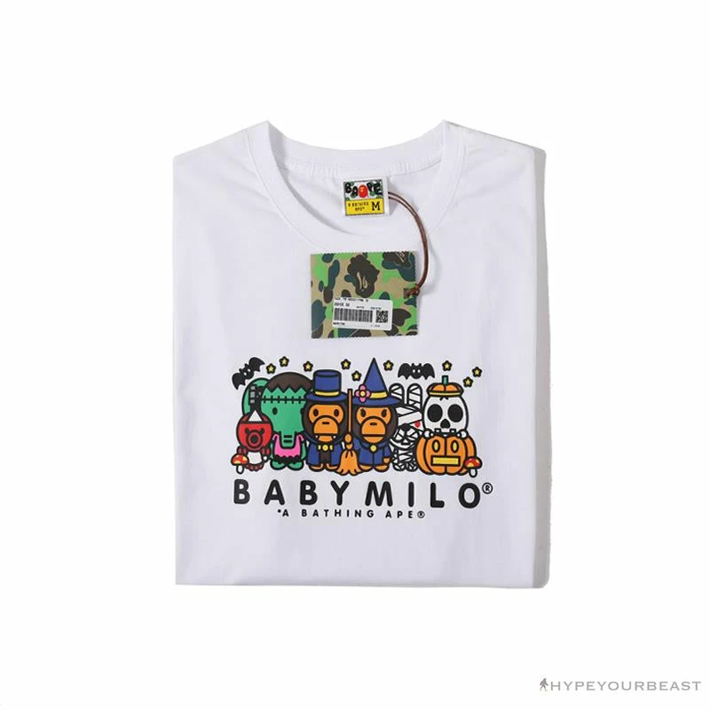BAPE Baby Milo Halloween Tee Shirt ‘WHITE’ Clothes
