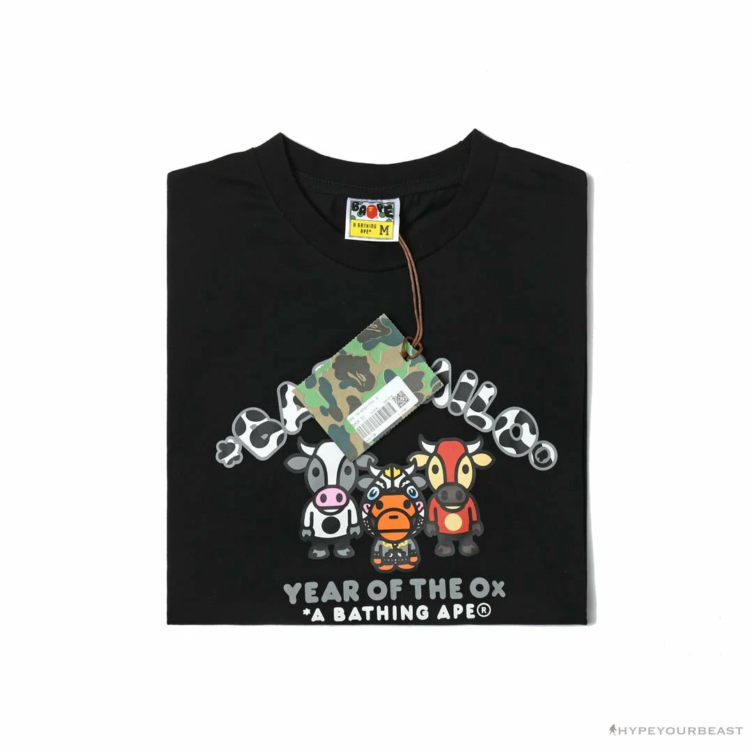 Clothes BAPE Baby Milo Year Of The Ox Tee Shirt ‘BLACK’