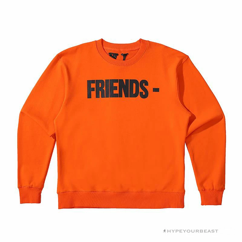 HypeYourBeast Shirts Vlone Black Shirt – Orange