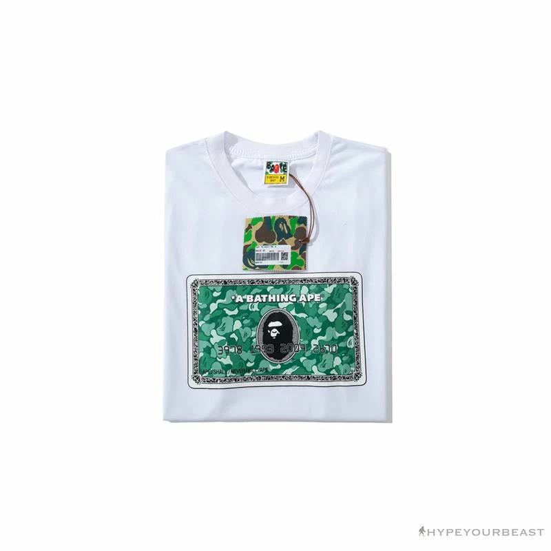 BAPE Spoof Dollar Bill Tee Shirt ‘WHITE’