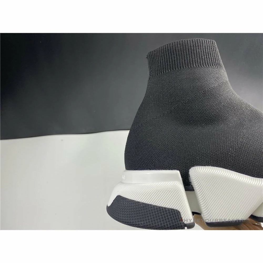BCG Sock Sneakers Black / White Sole Balanciaga Sock Sneakers