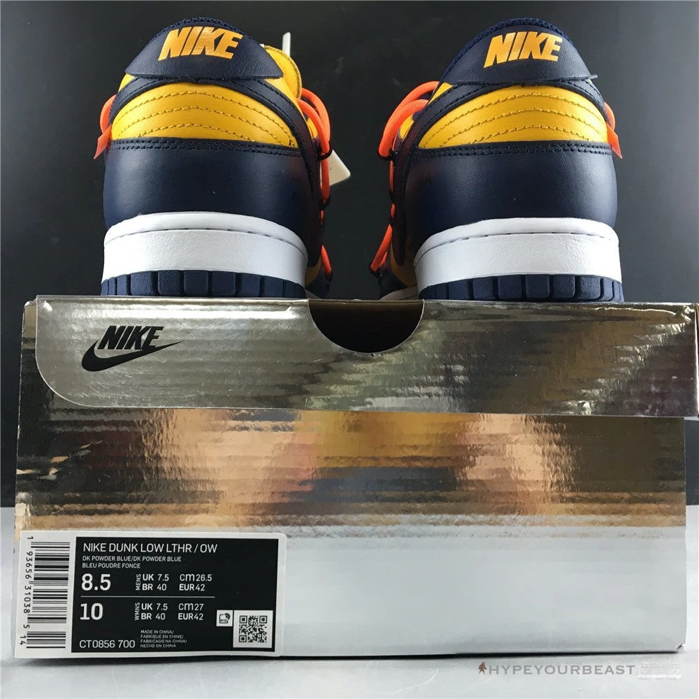 Nike Off-White X Dunk Low ‘University Gold’