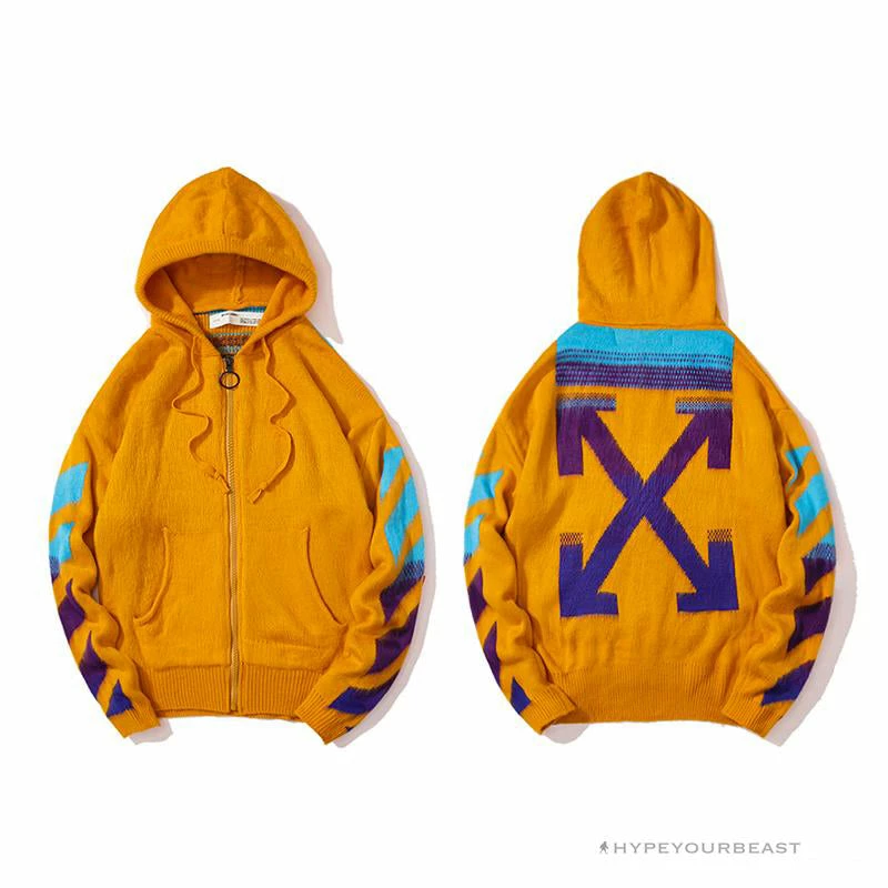 HypeYourBeast Off White Hoodie Yellow