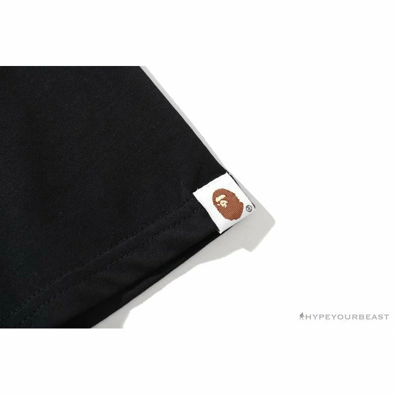BAPE Violent Bear Color Stitching Tee Shirt ‘BLACK’