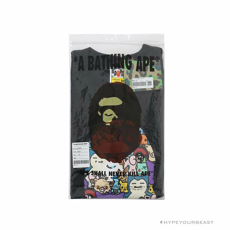 Clothes BAPE Pokémon Co-branded Ape Head Tee Shirt ‘BLACK’