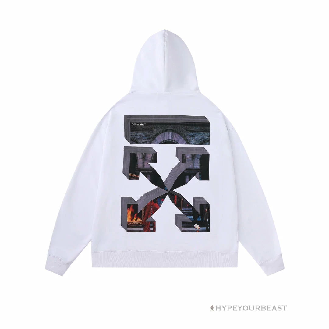 HypeYourBeast Hoodies & Jackets Off White Hoodie Fighter – White