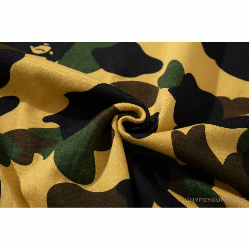 Clothes BAPE KIDS Elbow Hug Gorilla Camouflage Tee Shirt ‘YELLOW’