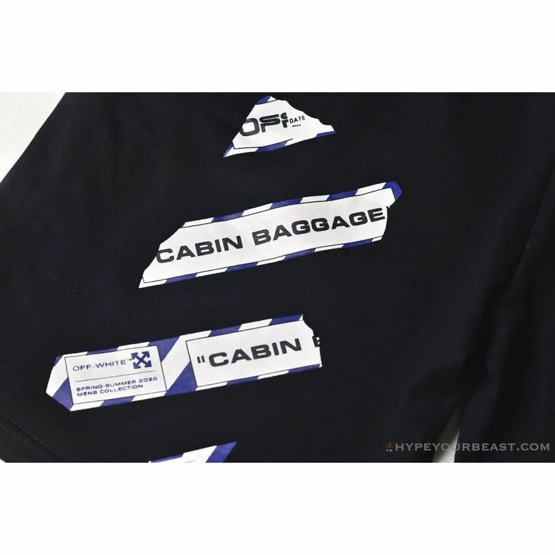 OFF-WHITE Cabin Cabbage Shorts ‘BLACK’ Pants