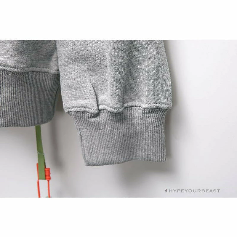 Hoodies & Jackets OFF-WHITE Hand-Painted Utility Pole Worker Hoodie ‘GREY’