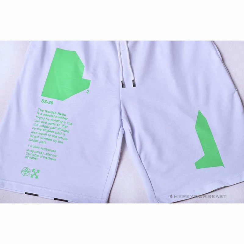 OFF-WHITE Golden Ratio Shorts ‘WHITE’