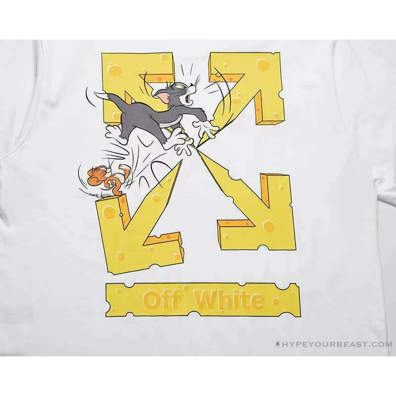 OFF-WHITE Cat And Mouse Tee Shirt ‘WHITE’ T-Shirts