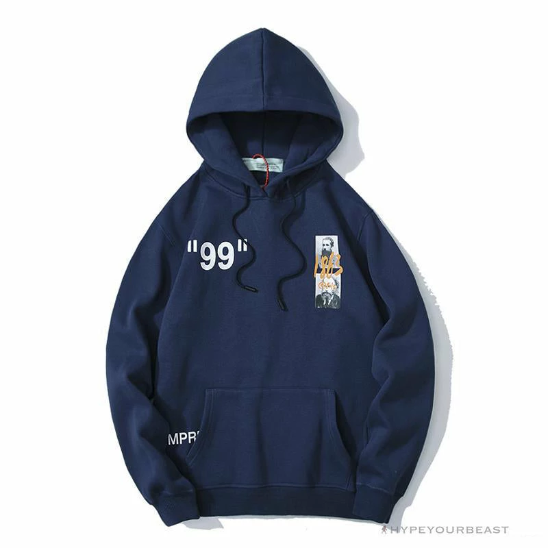OFF-WHITE CO VIRGIL ABLOH 1863 Monet Hoodie ‘BLUE’ Hoodies & Jackets