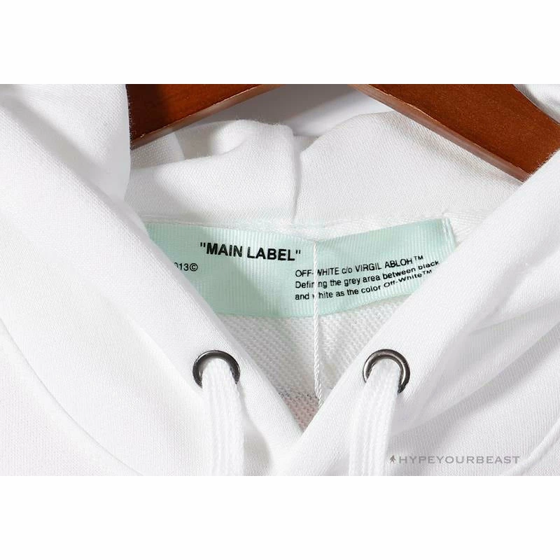 Hoodies & Jackets OFF-WHITE Pink Orange Arrow Hoodie ‘WHITE’