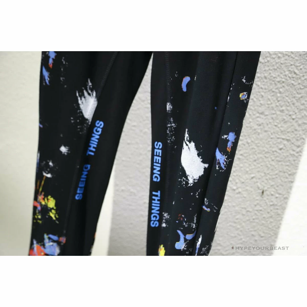 OFF-WHITE Pants Black Paint