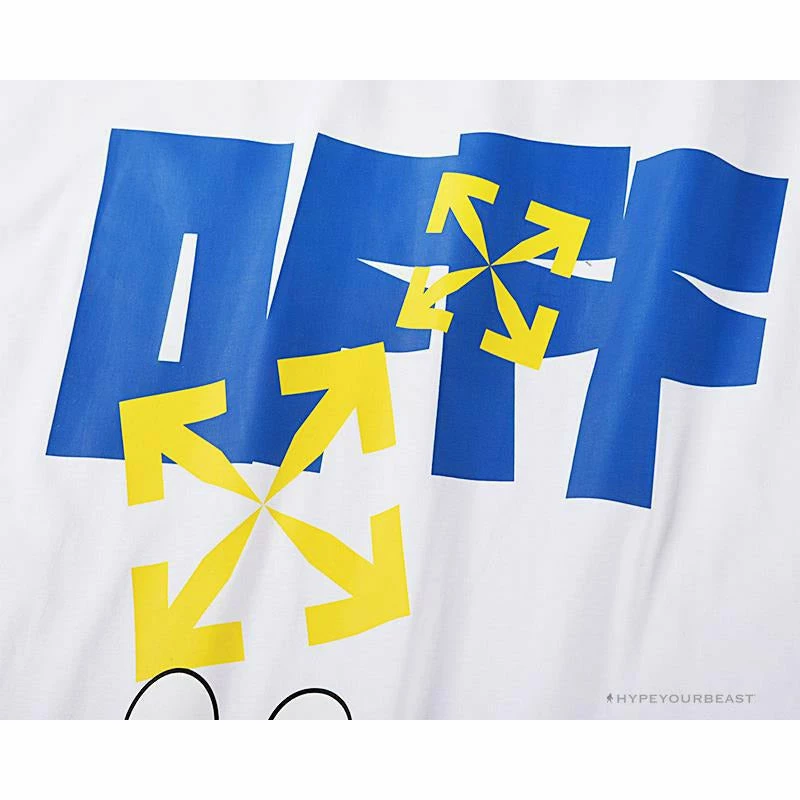 OFF-WHITE Doraemon Stereo Arrow Tee Shirt WHITE T-Shirts