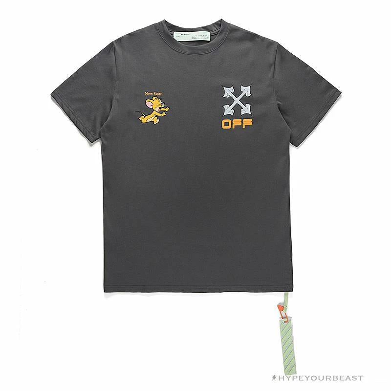 OFF-WHITE Jerry Move Faster Tee Shirt ‘GREY’