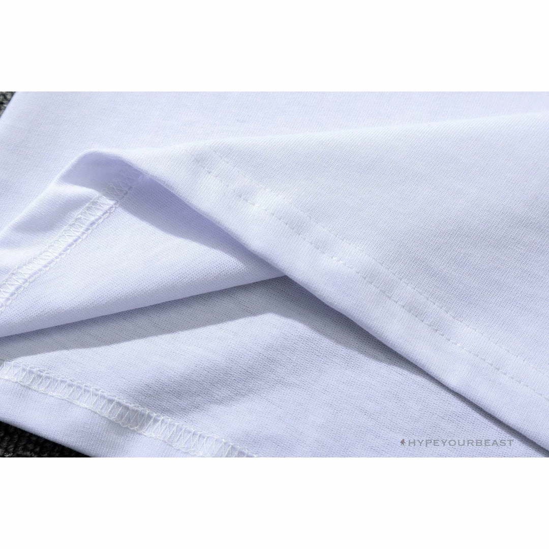 OFF-WHITE Light Blue Marker Draw Pattern Tee Shirt ‘WHITE’