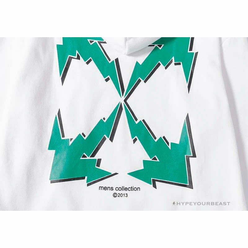 OFF-WHITE Green Arrow Hoodie ‘WHITE’