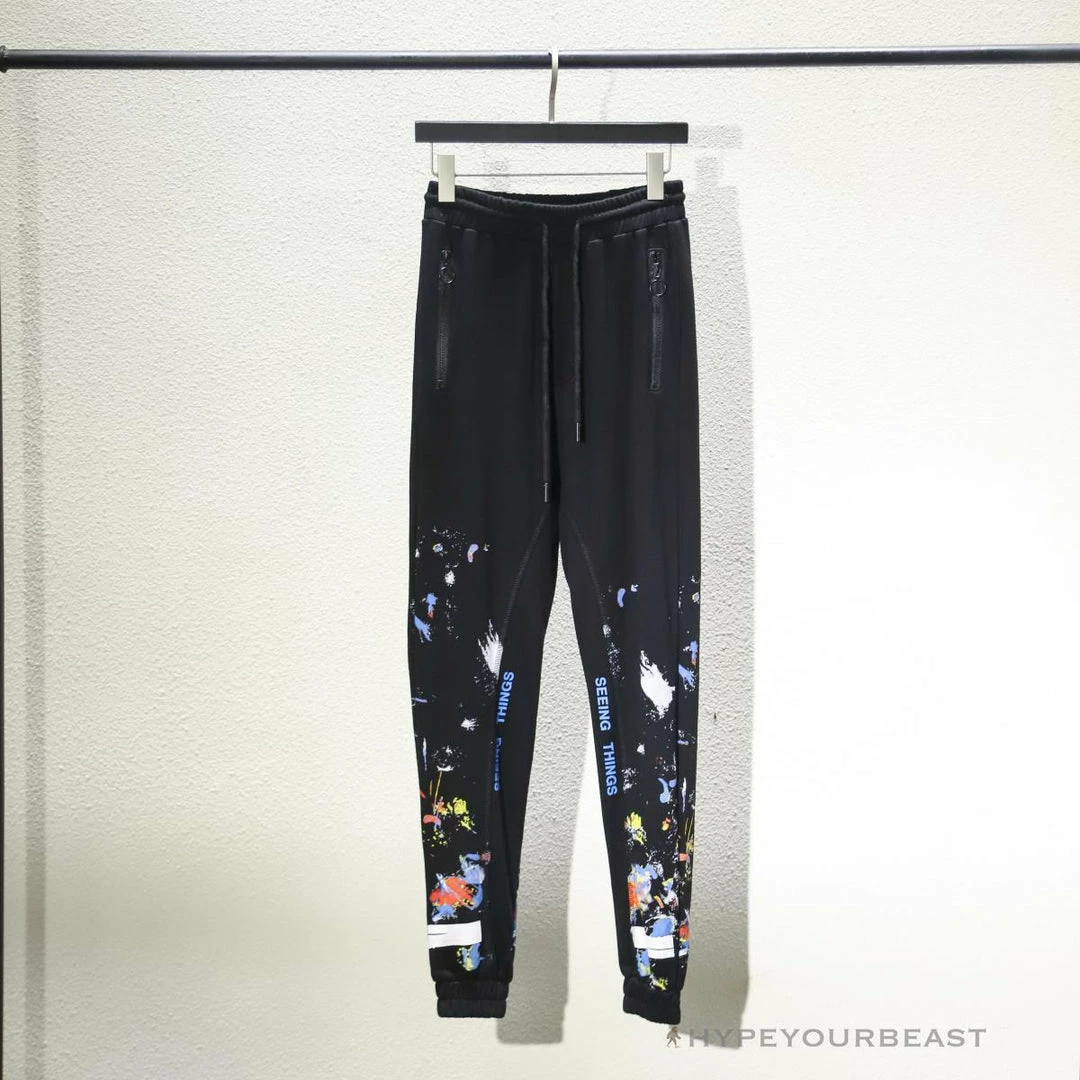OFF-WHITE Pants Black Paint
