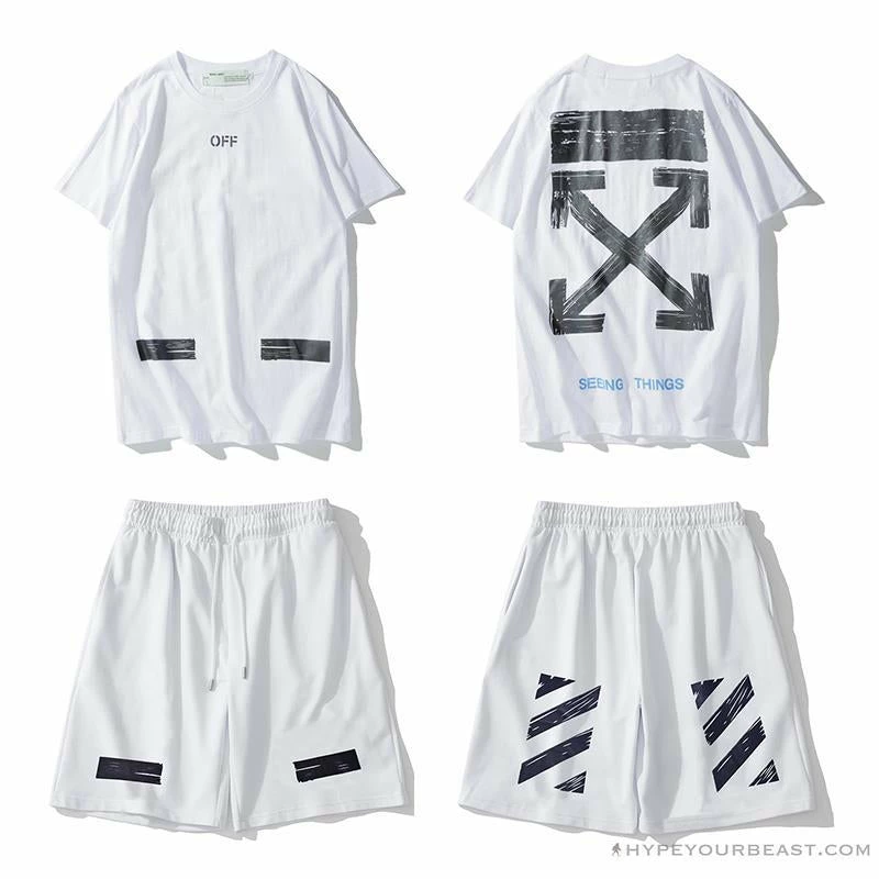 OFF-WHITE Classic Seeing Things Shorts ‘WHITE’