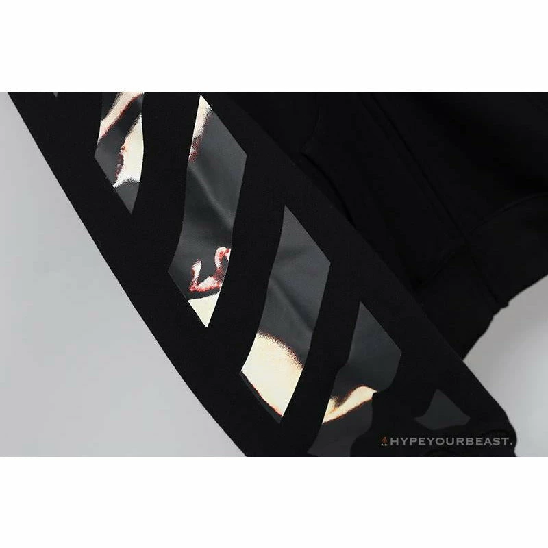 OFF-WHITE Angel Jesus Religious Print Hoodie ‘BLACK’ Hoodies & Jackets