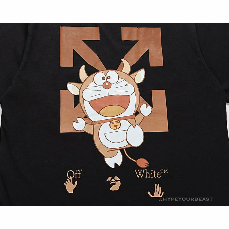 OFF-WHITE Year Of The Ox Doraemon Arrow Tee Shirt ‘BLACK’