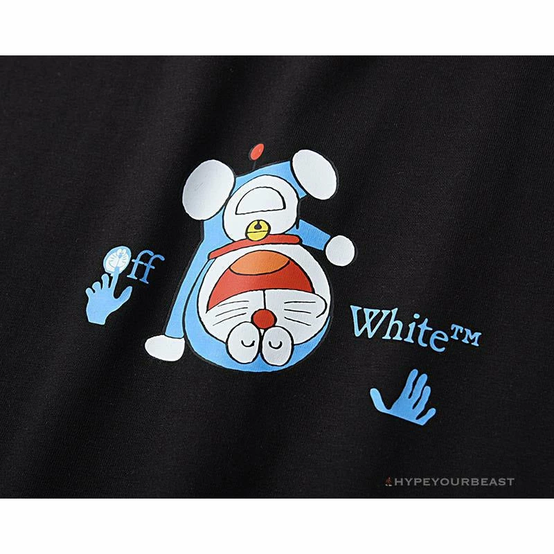 OFF-WHITE Spoof Doraemon Arrow Tee Shirt ‘BLACK’ T-Shirts