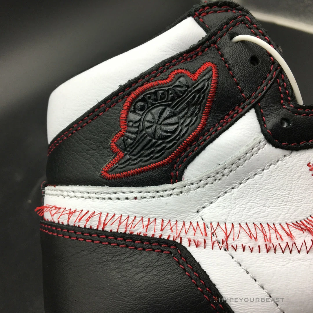 Air Jordan 1 Retro High Defiant White Retro Red