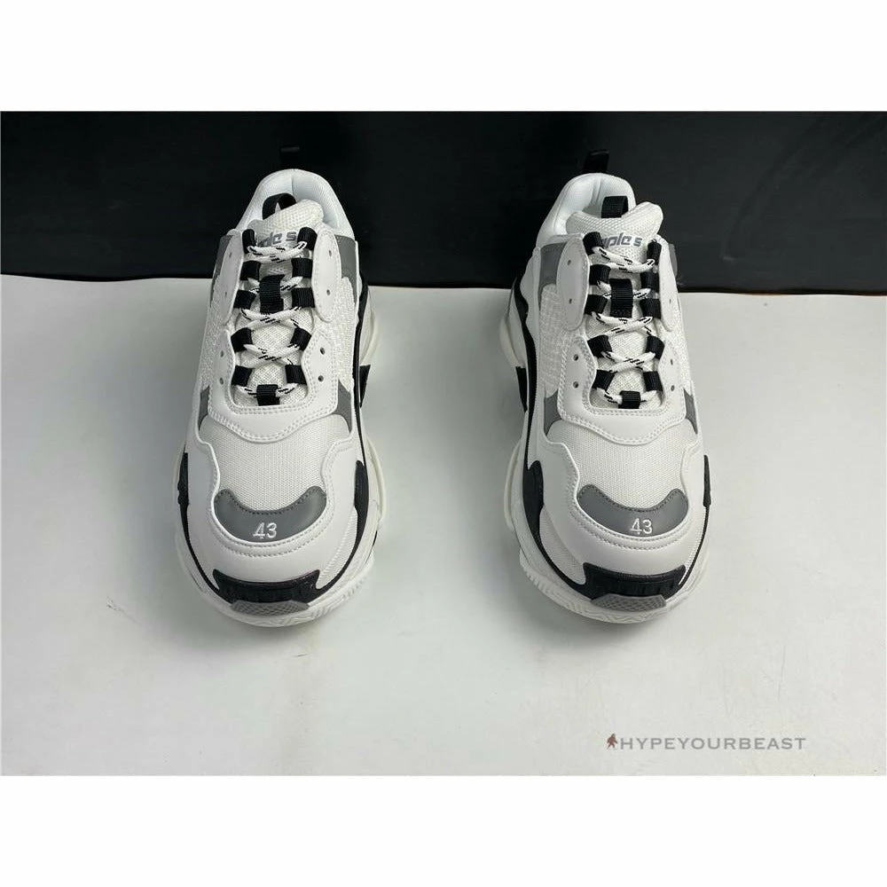 bcg triple s white / black Ba*len*cia*ga triple s