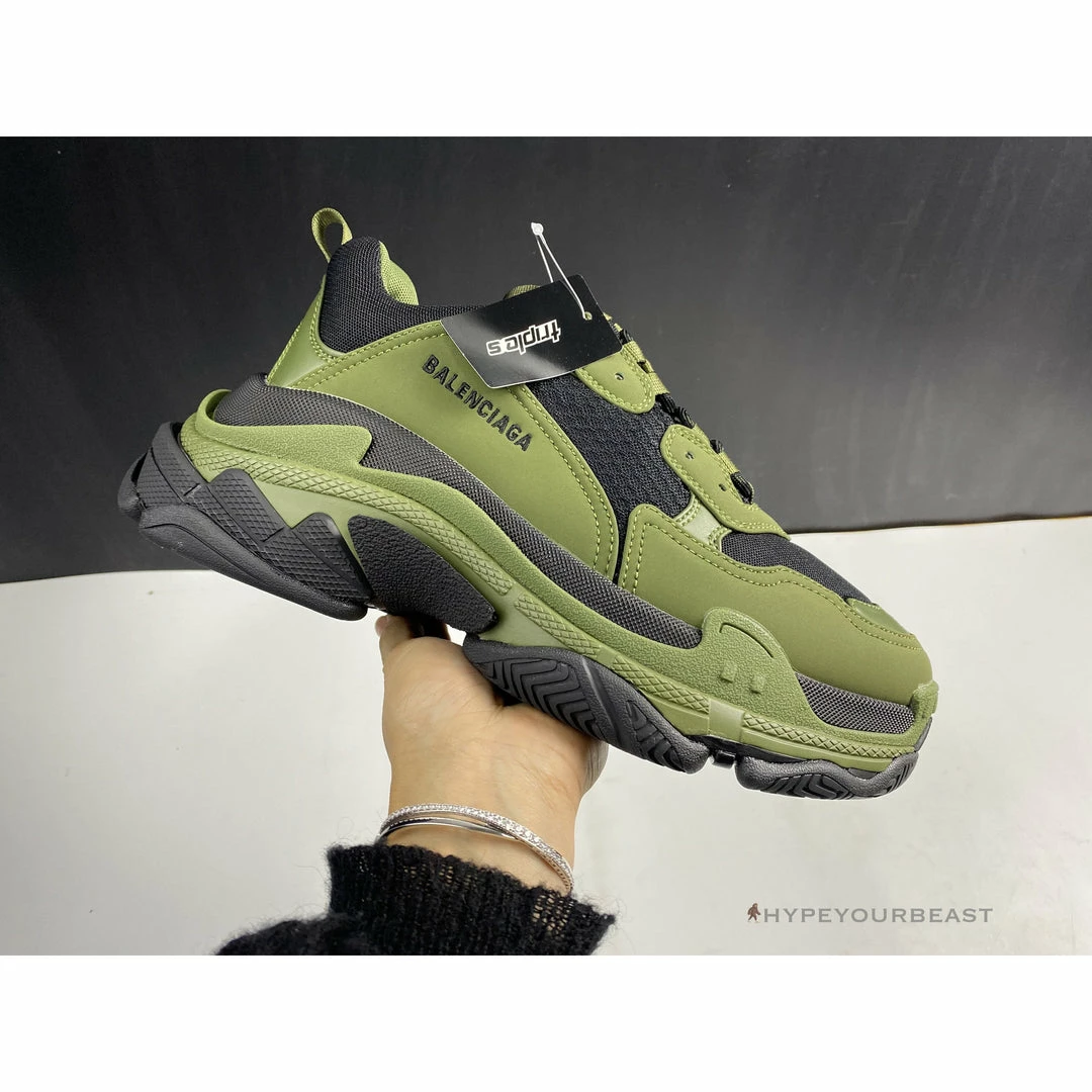 bcg triple s green / black Ba*len*cia*ga
